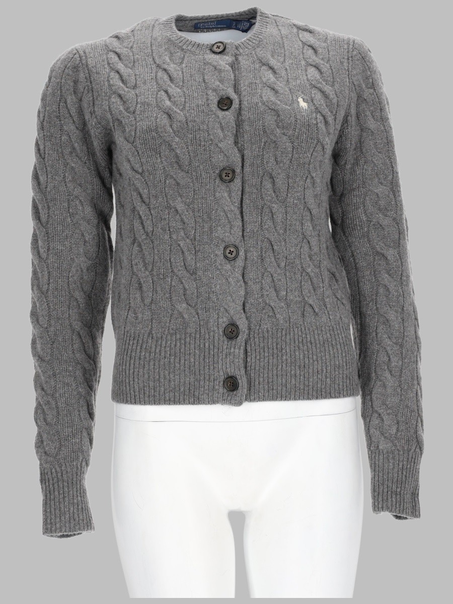 Polo Ralph Lauren CARDIGAN A TRECCE CON LOGO