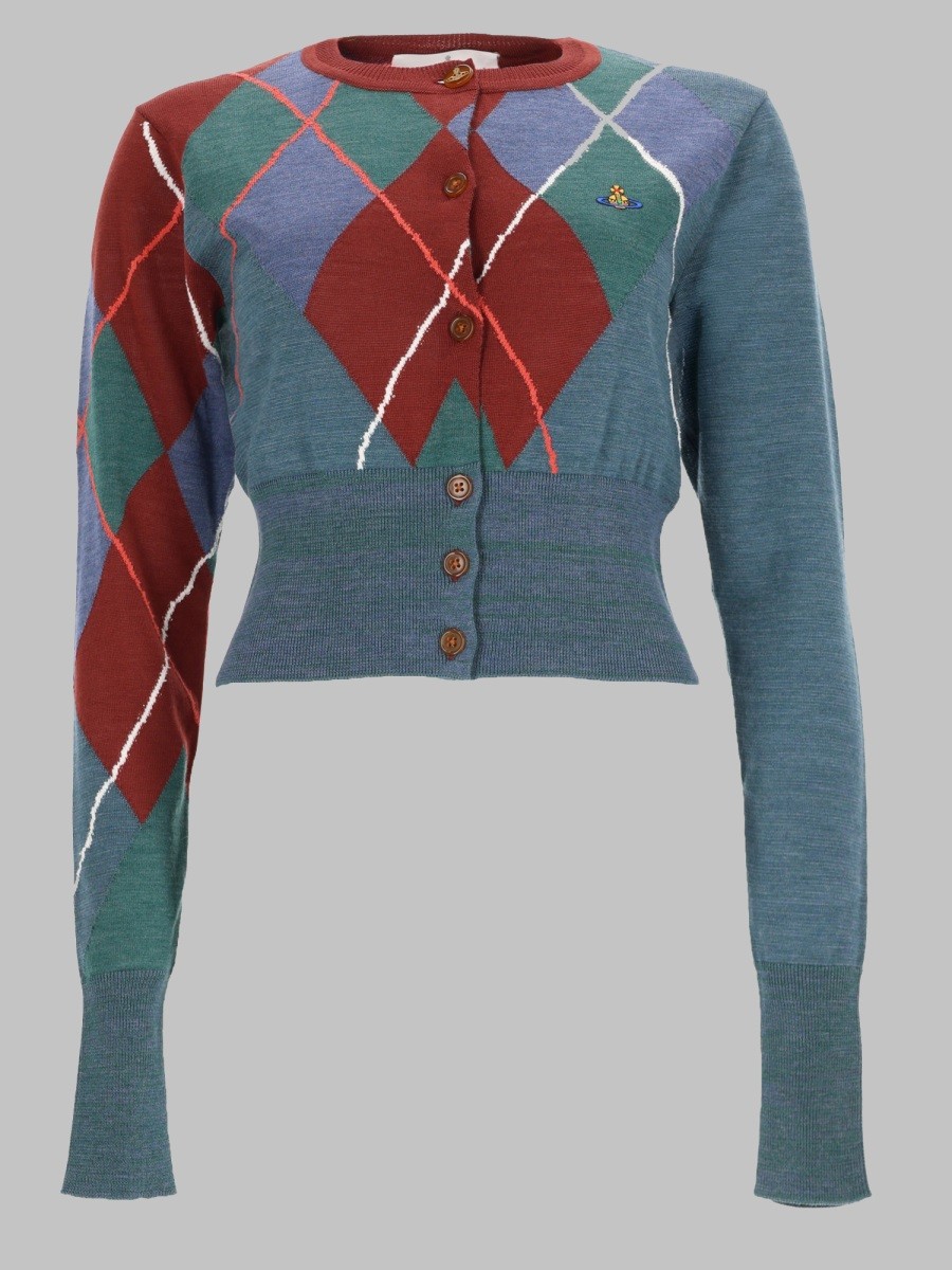 Vivienne Westwood CARDIGAN "ARGYLE" CROPPED