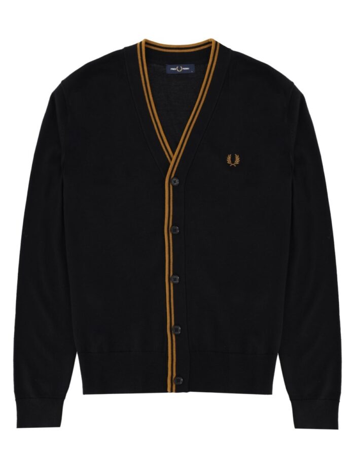 FRED PERRY Cardigan Con Logo