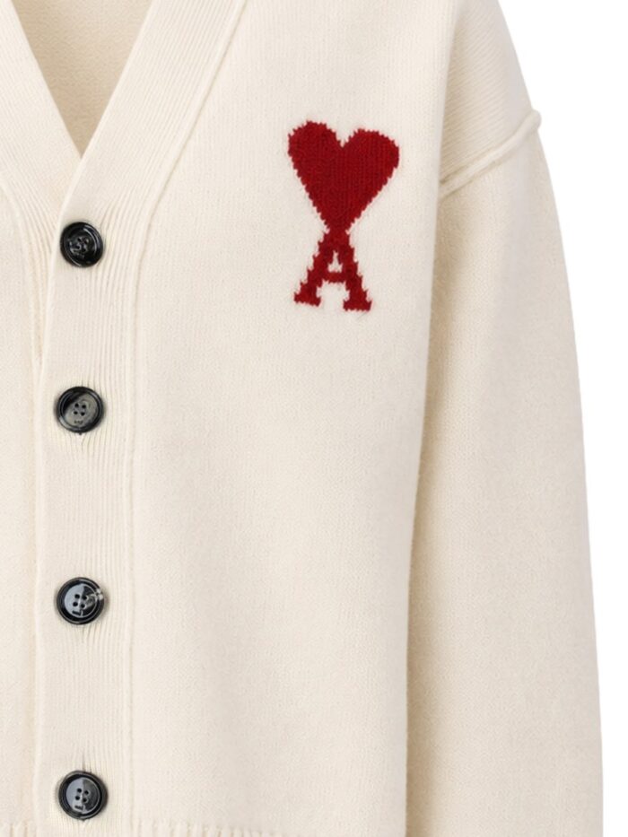 AMI PARIS CARDIGAN CON LOGO
