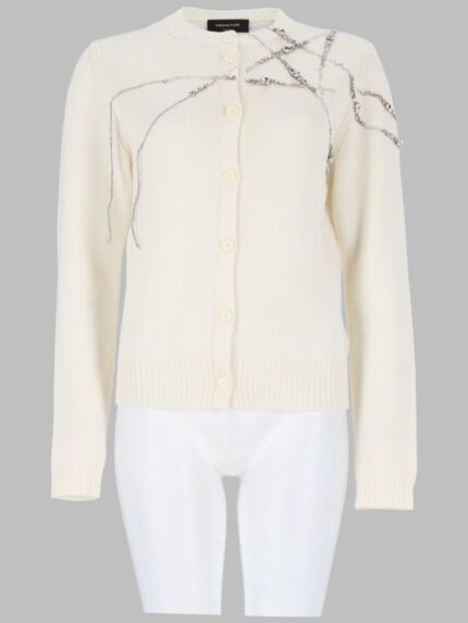Fabiana Filippi CARDIGAN CON RICAMO STRASS