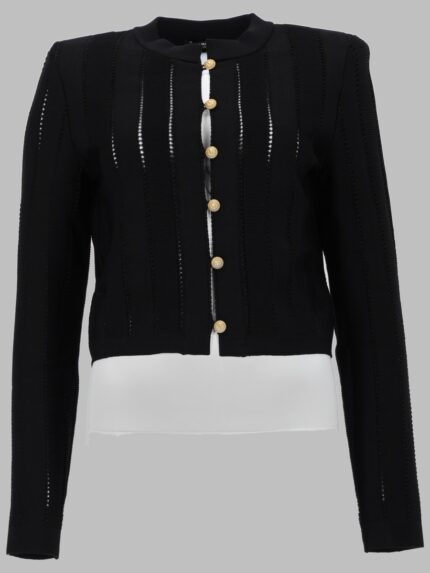 Balmain CARDIGAN CORTO IN MAGLIA