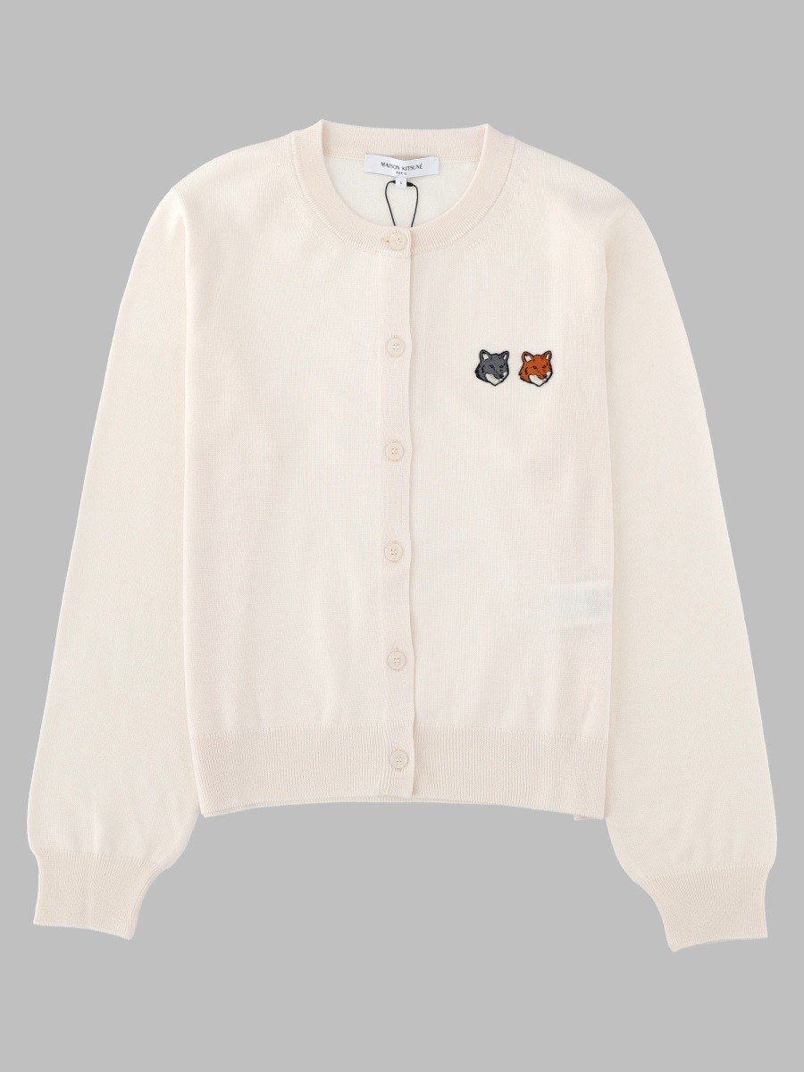 Maison Kitsune Cardigan "Double Fox Head"