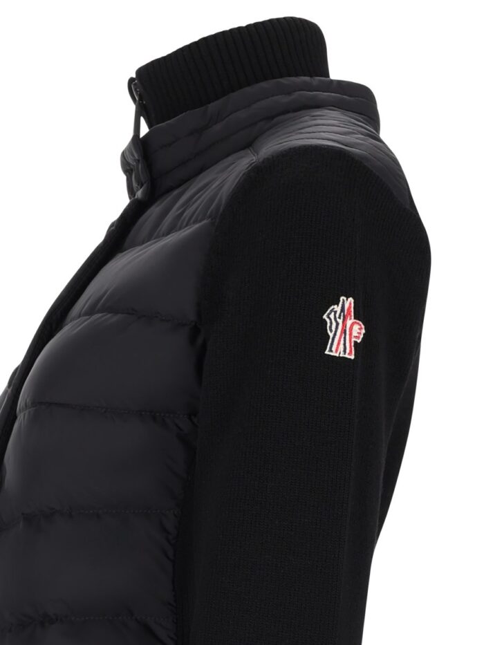 MONCLER GRENOBLE Cardigan Imbottito In Misto Lana