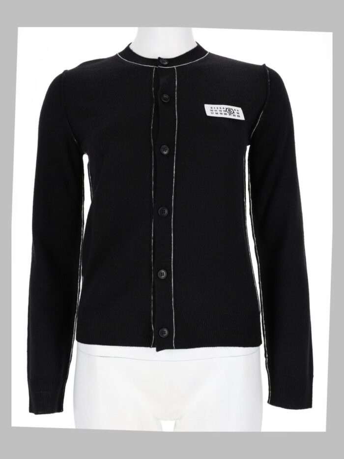 mm6 maison margiela cardigan in lana MM6 MAISON MARGIELA Cardigan In Lana