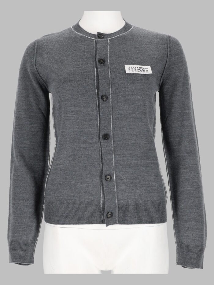 mm6 maison margiela cardigan in lana MM6 MAISON MARGIELA Cardigan In Lana