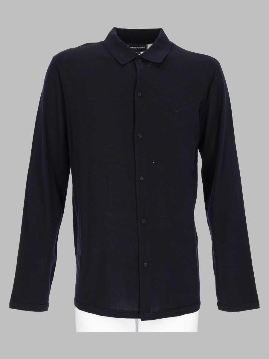Emporio Armani Cardigan In Lana Con Logo