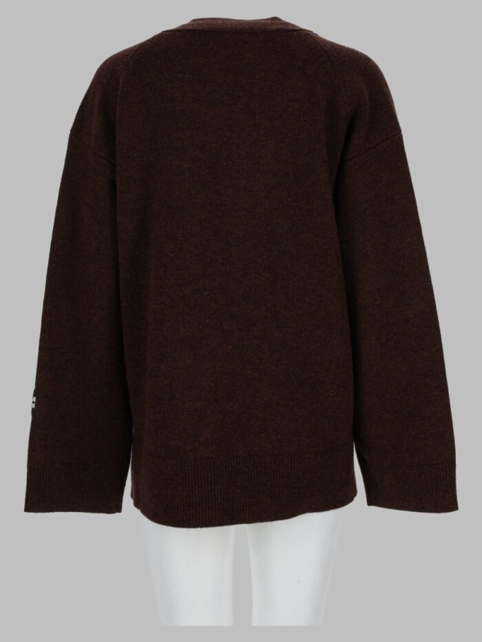 Tory Burch Cardigan In Lana Con Logo