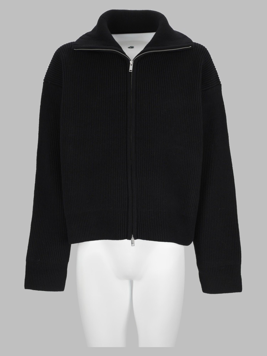 STUDIO NICHOLSON Cardigan In Lana Con Zip