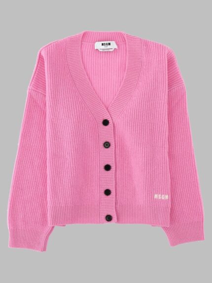 Msgm Cardigan In Lana E Cashmere