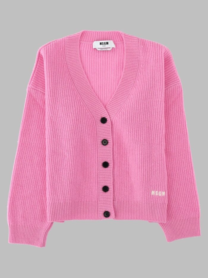 Msgm Cardigan In Lana E Cashmere