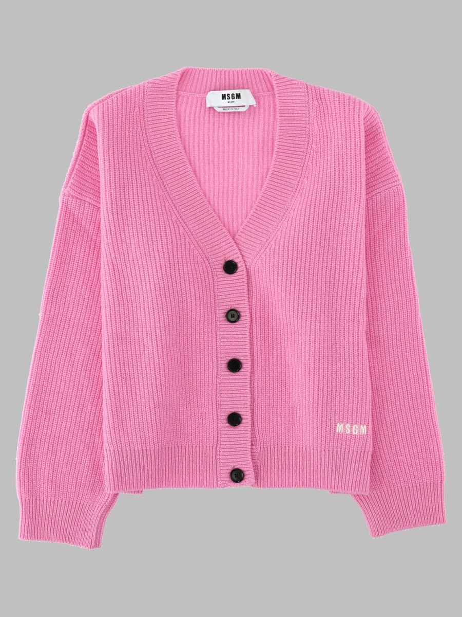 Msgm Cardigan In Lana E Cashmere