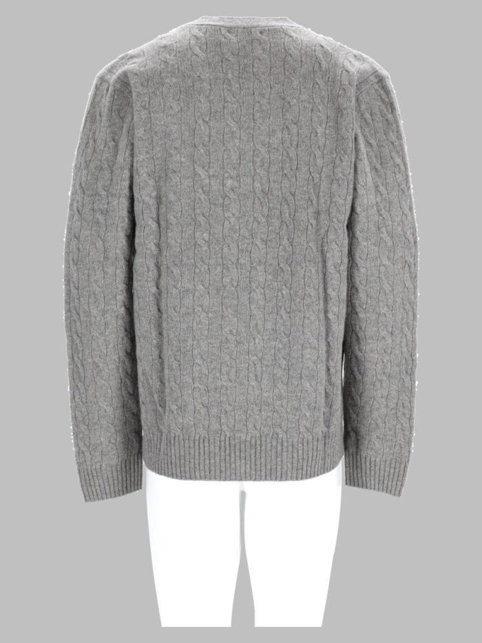 Polo Ralph Lauren Cardigan In Lana E Cashmere A Trecce