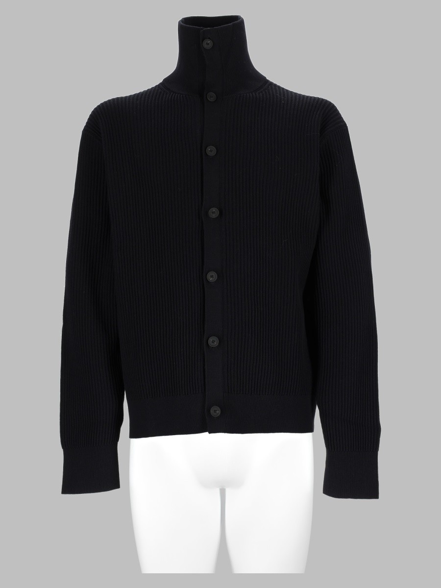 STUDIO NICHOLSON Cardigan In Maglia Di Cotone A Coste
