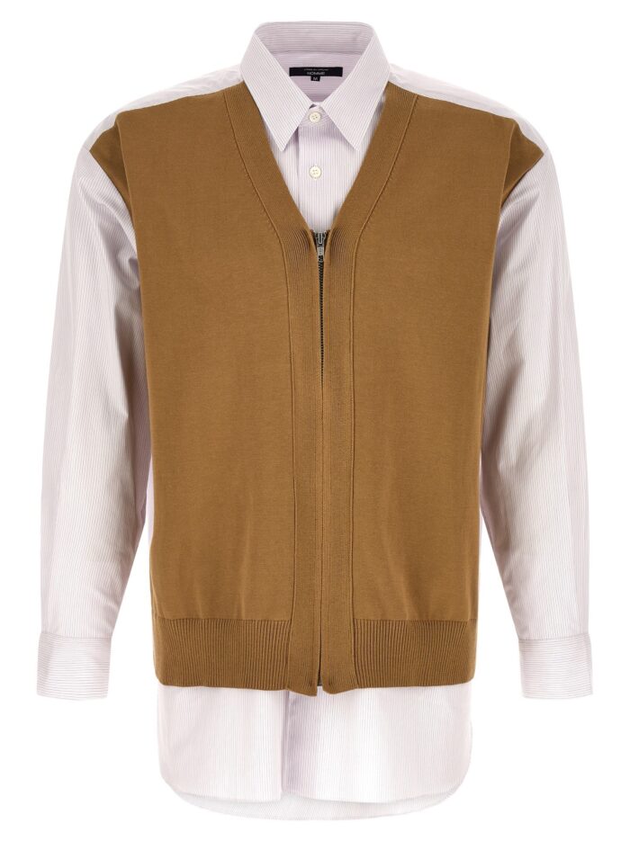 comme des gar?ons homme cardigan insert shirt COMME DES GAR?ONS HOMME Cardigan Insert Shirt