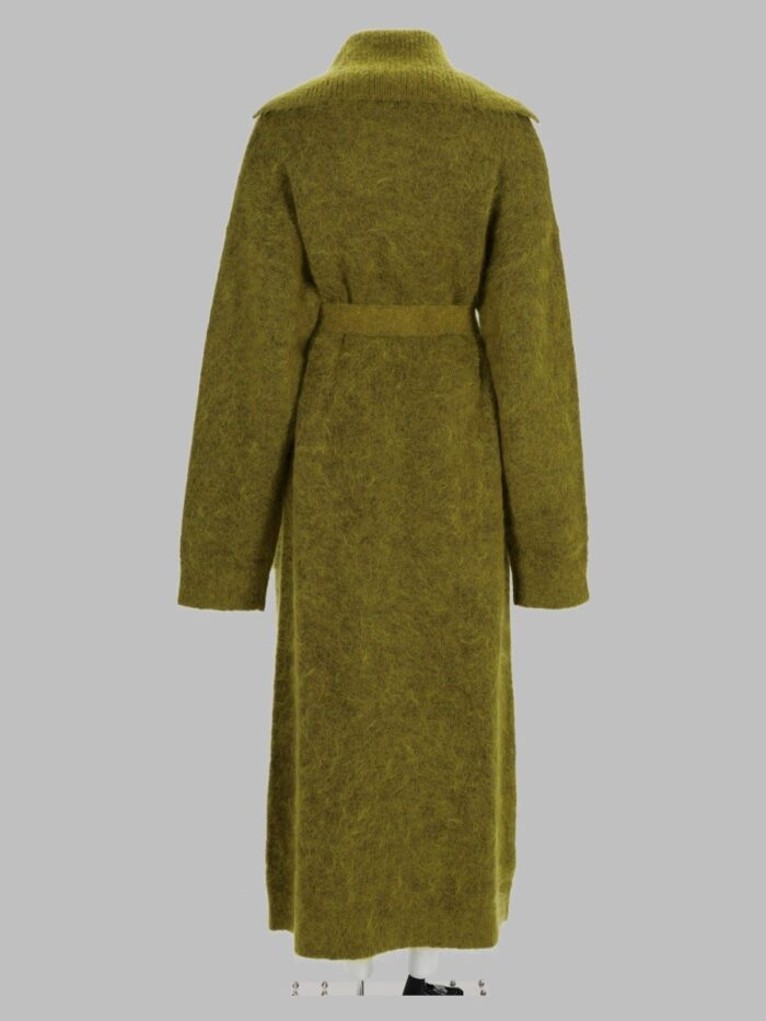 GANNI Cardigan Lungo In Lana E Mohair