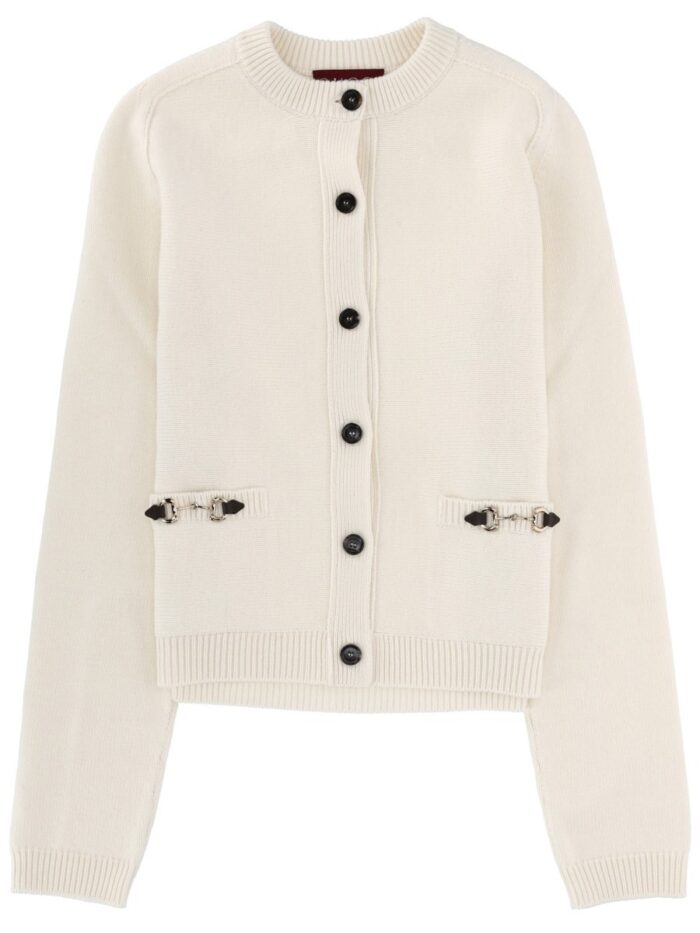 gucci cardigan with clamp Gucci CARDIGAN WITH CLAMP