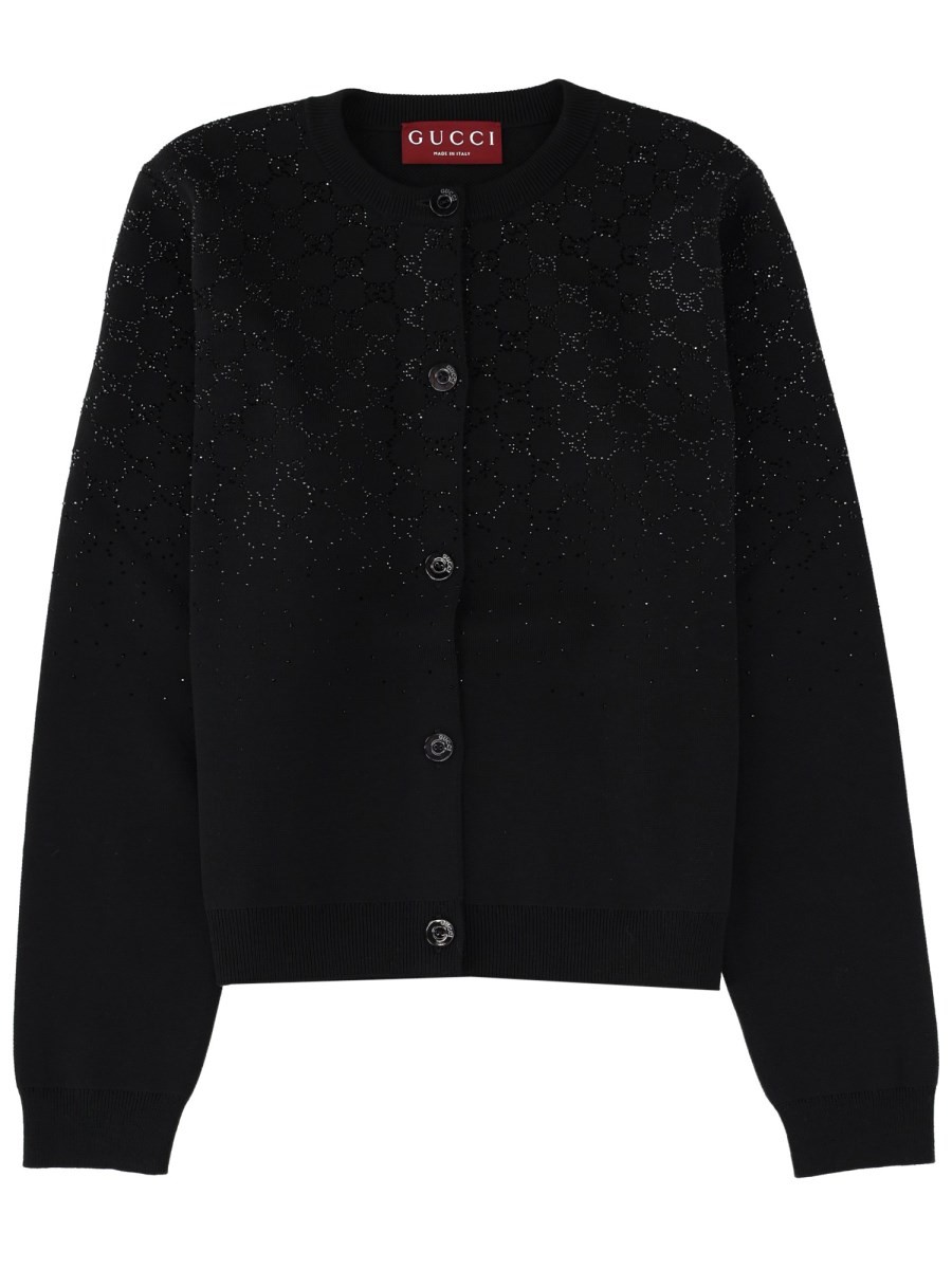 Gucci CARDIGAN WITH CRYSTALS