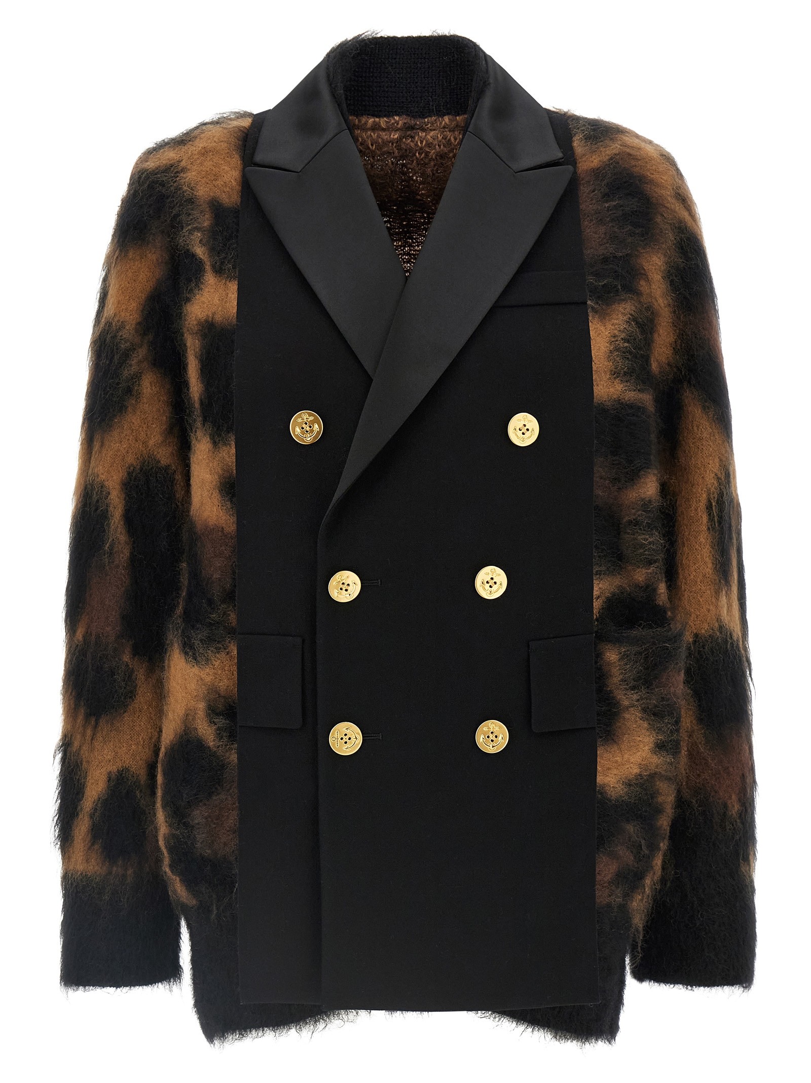 SACAI Cardigan With Double-breasted Insert