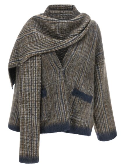 Brunello Cucinelli Cardigan With Scarf