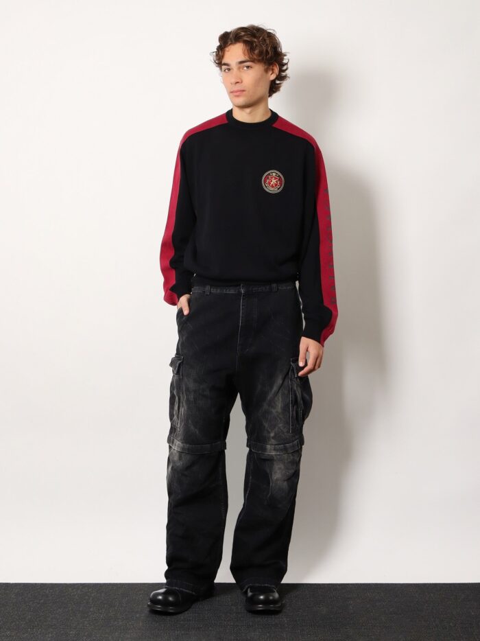 Balenciaga Cargo Black Denim Trousers