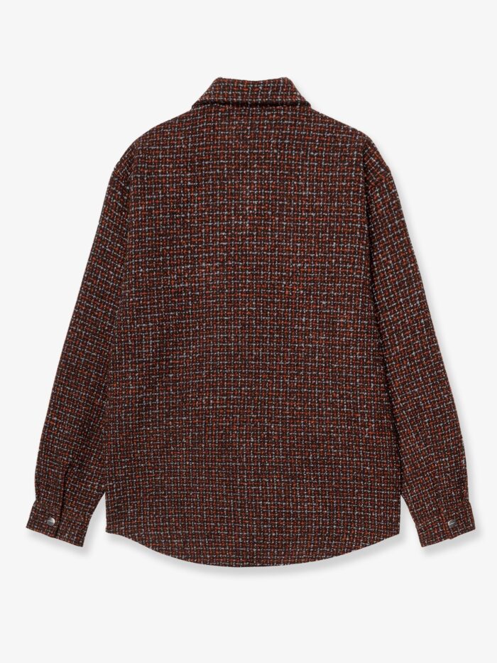 carhartt wip bellamy shirt jac jacket with logo patch on the front Carhartt Wip Bellamy Shirt Jac Jacket With Logo Patch On The Front