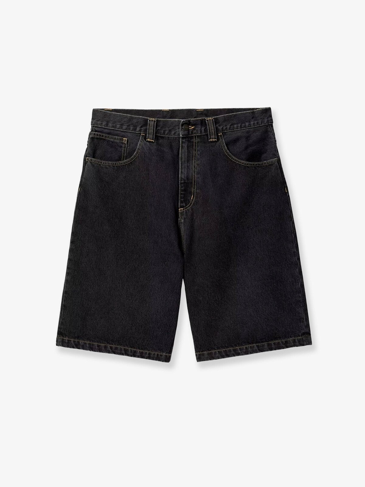 Carhartt Wip Brandon Bermuda Shorts In Black Denim