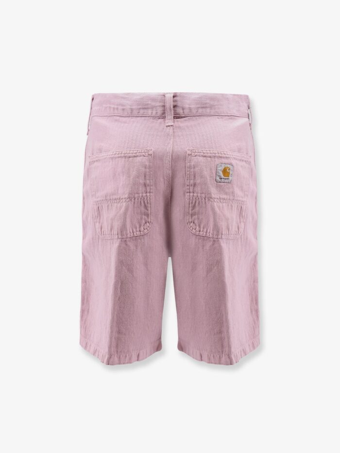 Carhartt Wip Cooper Herringbone Cotton And Linen Shorts