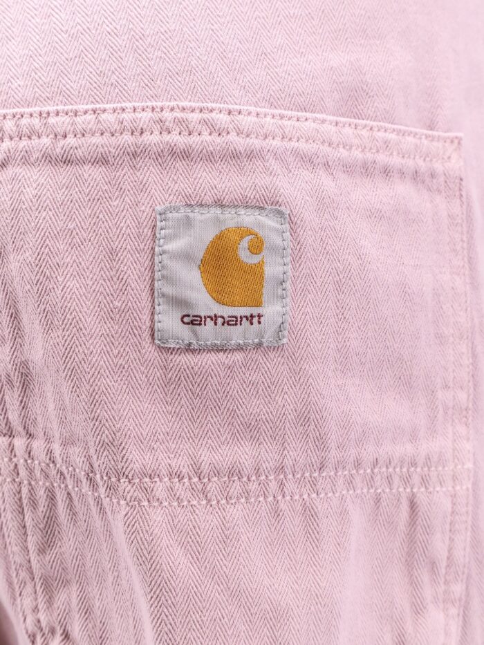 Carhartt Wip Cooper Herringbone Cotton And Linen Shorts