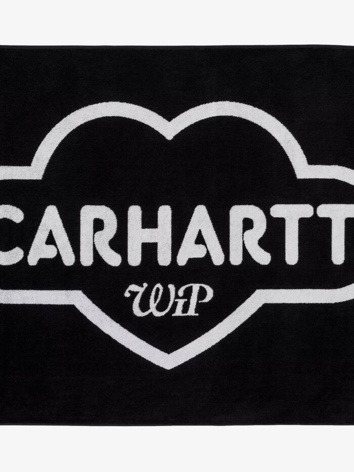 Carhartt Wip Cotton Beach Towel With Front Logo Print