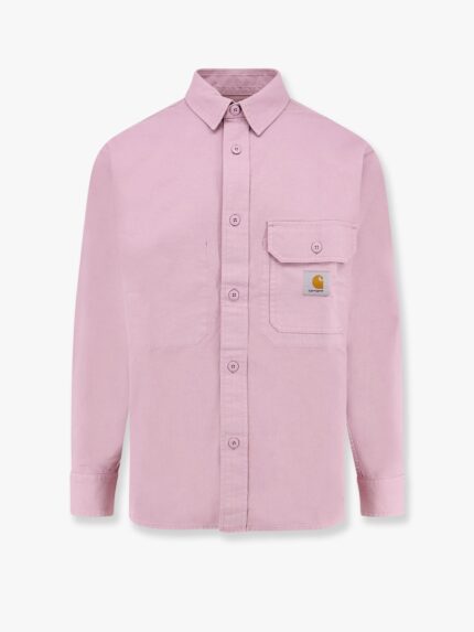 Carhartt Wip Cotton Shirt With Logo Patch