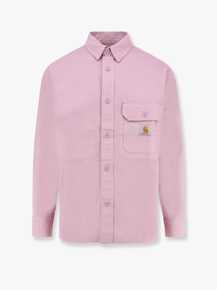 Carhartt Wip Cotton Shirt With Logo Patch