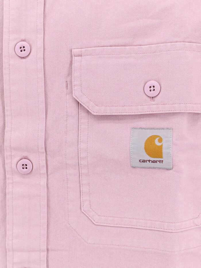 Carhartt Wip Cotton Shirt With Logo Patch