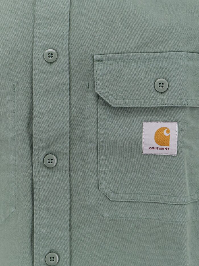 Carhartt Wip Cotton Shirt With Logo Patch