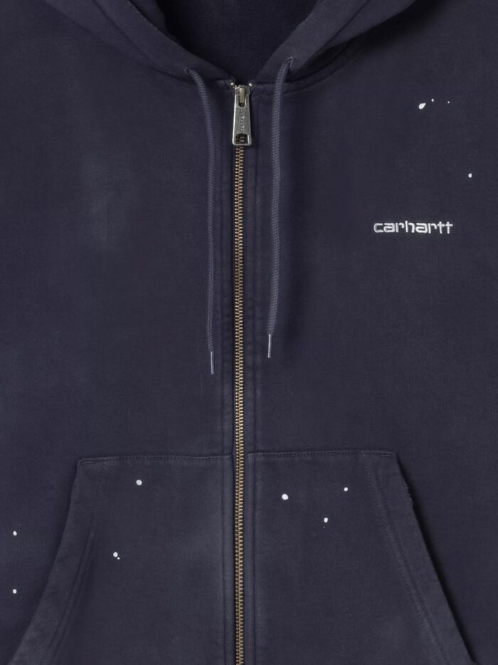 Carhartt Wip Hooded Painter Cotton Sweatshirt With Embroidered Logo On The Front