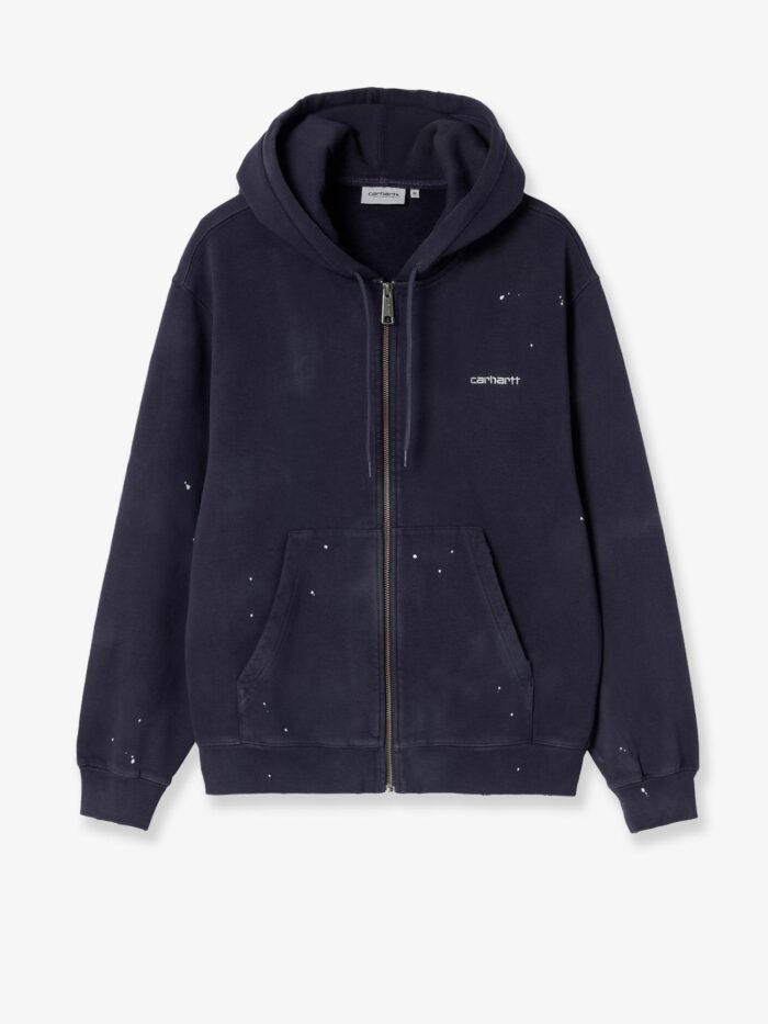 carhartt wip hooded painter cotton sweatshirt with embroidered logo on the front Carhartt Wip Hooded Painter Cotton Sweatshirt With Embroidered Logo On The Front