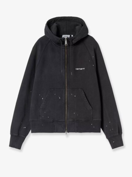 Carhartt Wip Hooded Painter Cotton Sweatshirt With Front Embroidered Logo