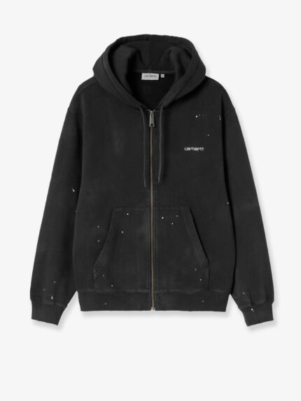 Carhartt Wip Hooded Painter Cotton Sweatshirt With Front Embroidered Logo