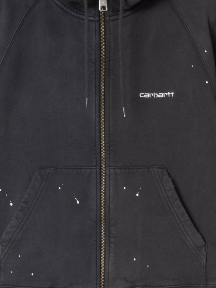 Carhartt Wip Hooded Painter Cotton Sweatshirt With Front Embroidered Logo