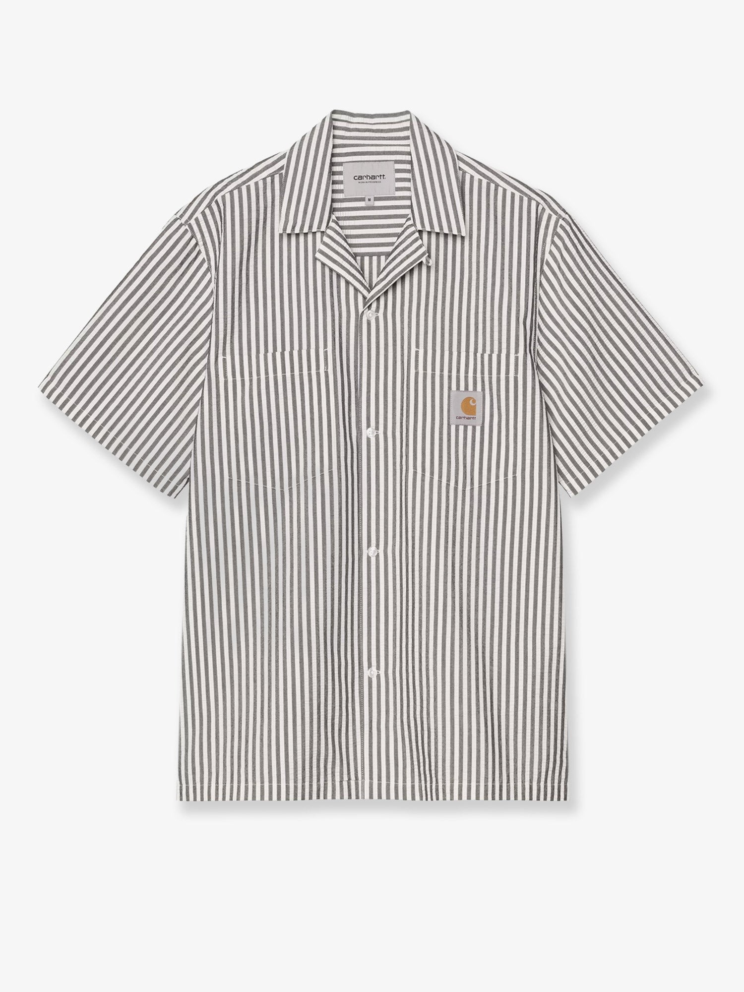 Carhartt Wip Level Cotton Blend Shirt With Striped Pattern