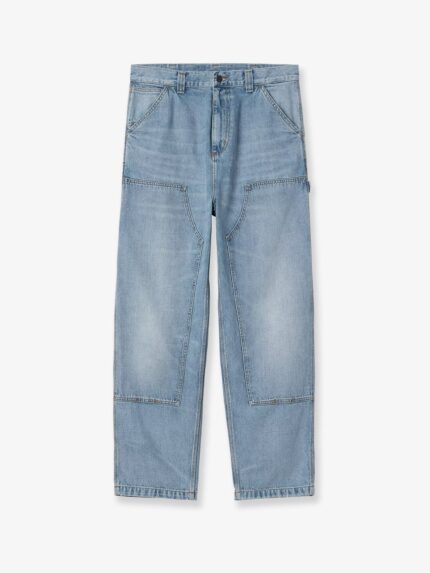 Carhartt Wip Loose Fit Blue Denim Jeans