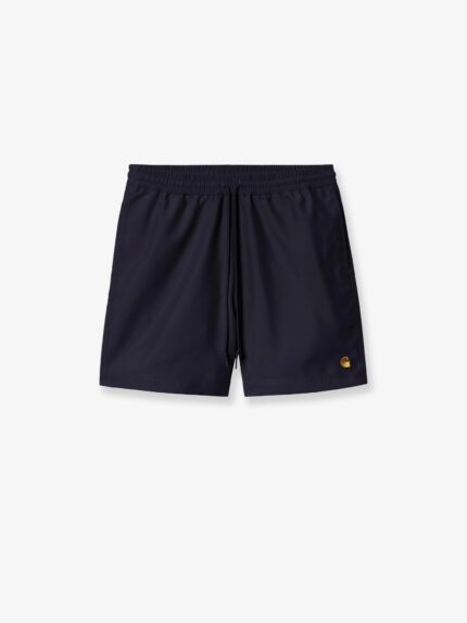 Carhartt Wip Nylon Swim Trunks With Contrasting Embroidered Logo