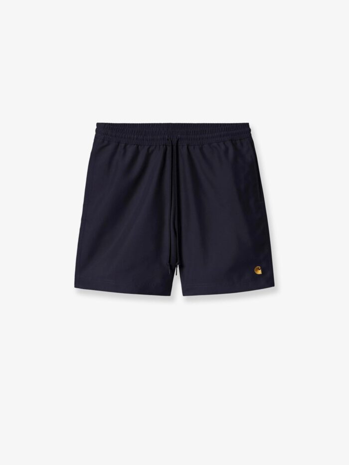Carhartt Wip Nylon Swim Trunks With Contrasting Embroidered Logo