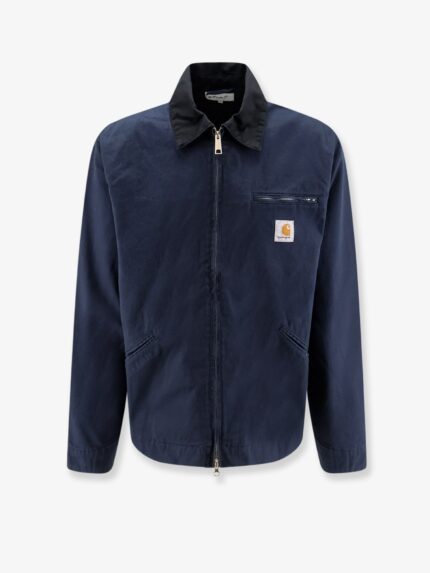 Carhartt Wip OG Detroit Cotton Jacket With Logo Patch On The Front