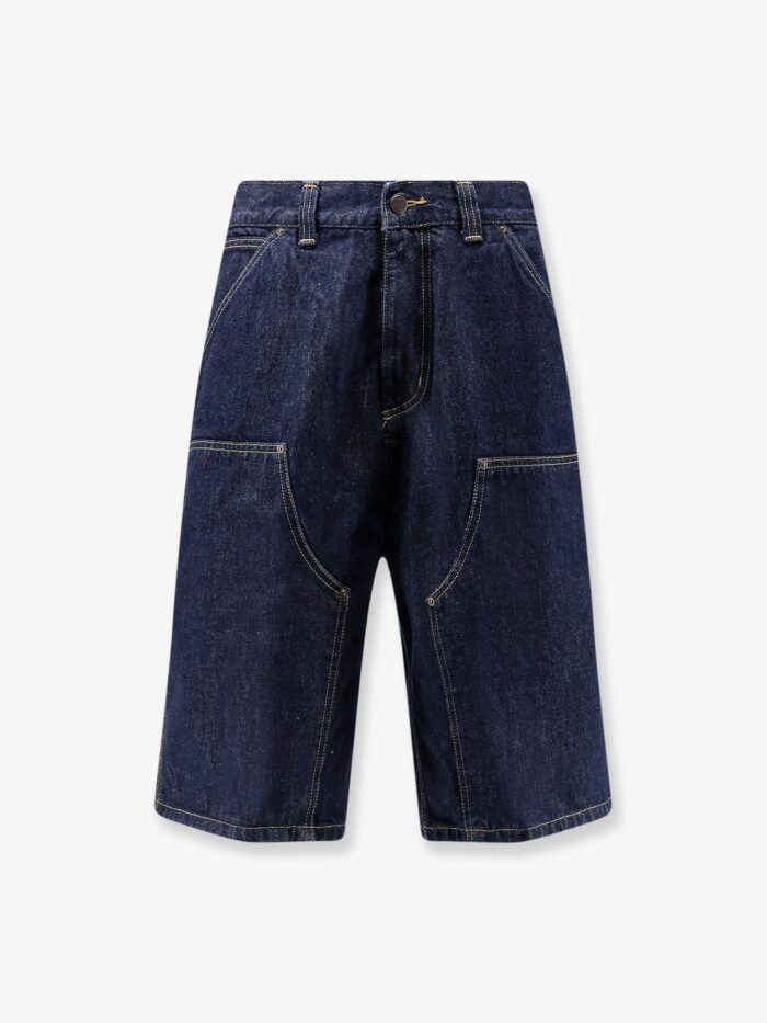 Carhartt Wip OG Double Knee Blue Denim Shorts