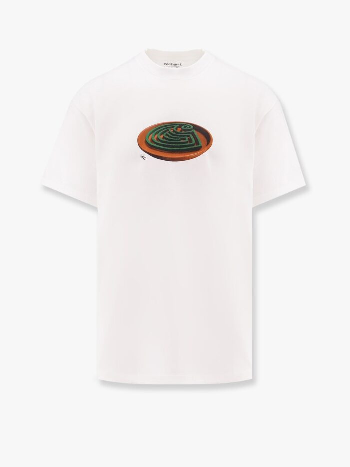 Carhartt Wip Organic Cotton T-shirt With Spiral Logo