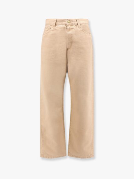 Carhartt Wip Organic Cotton Trouser With Back Logo Patch