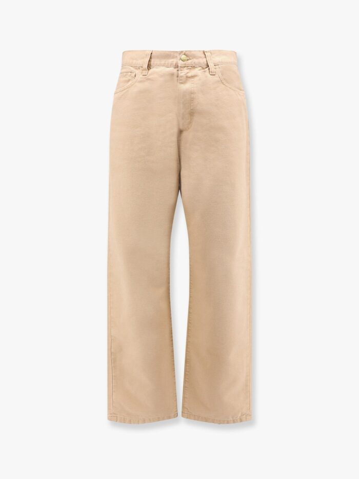 Carhartt Wip Organic Cotton Trouser With Back Logo Patch