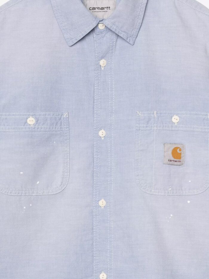 Carhartt Wip Painter Cotton Shirt With Used Effect