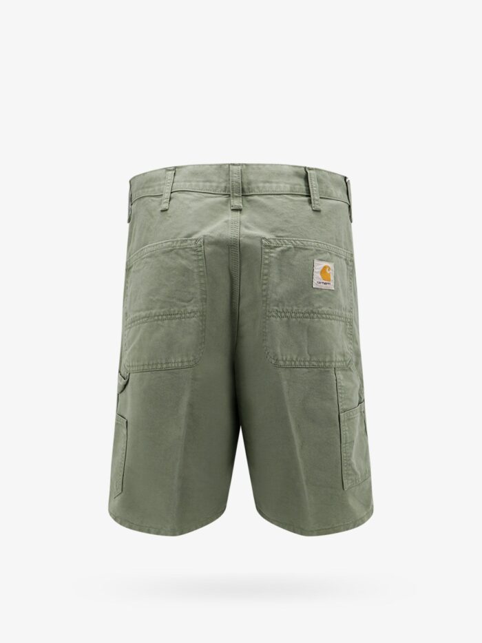 Carhartt Wip Single Knee Cotton Bermuda Shorts With Logo Patch